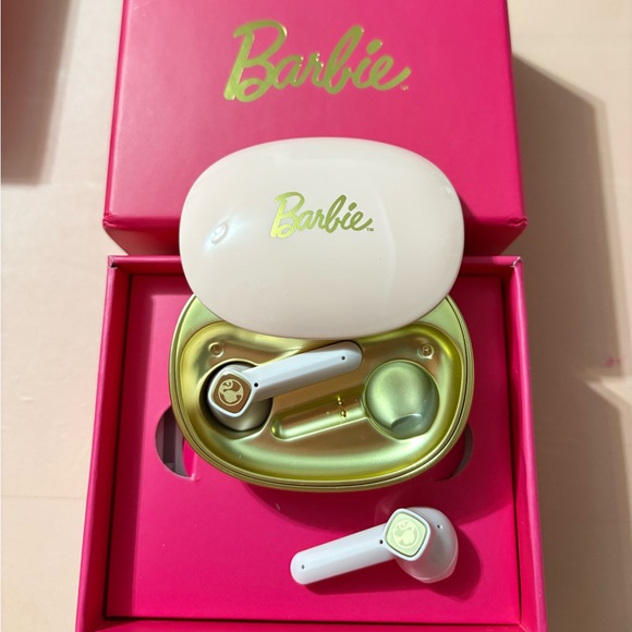Pink Barbie headset headphones EarPods touch activated wireless bluetooth EarBud - Picture 5 of 5